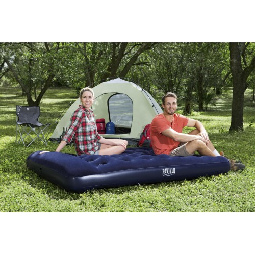 Bestway 67225 Pavillo Air Mattress Full With Builtin Foot Pump